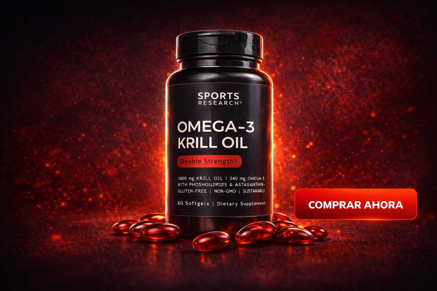 Omega3 Krill Oil® - Apoyo diario para corazón, cerebro y articulaciones.