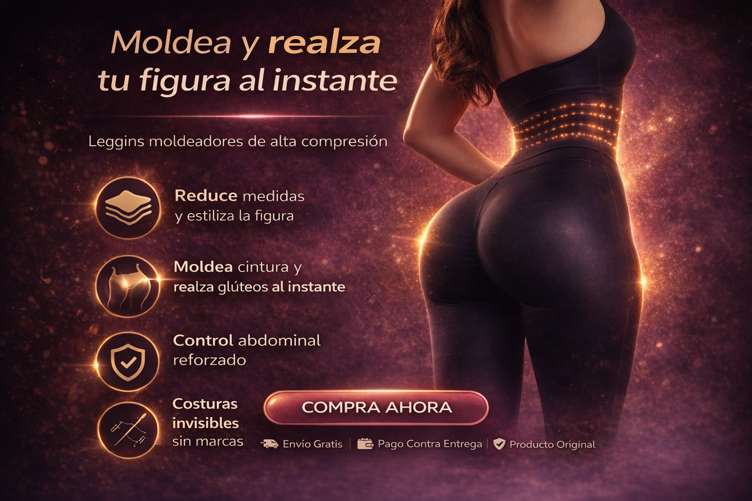 Pantalon Lycra Faja Reloj Arena