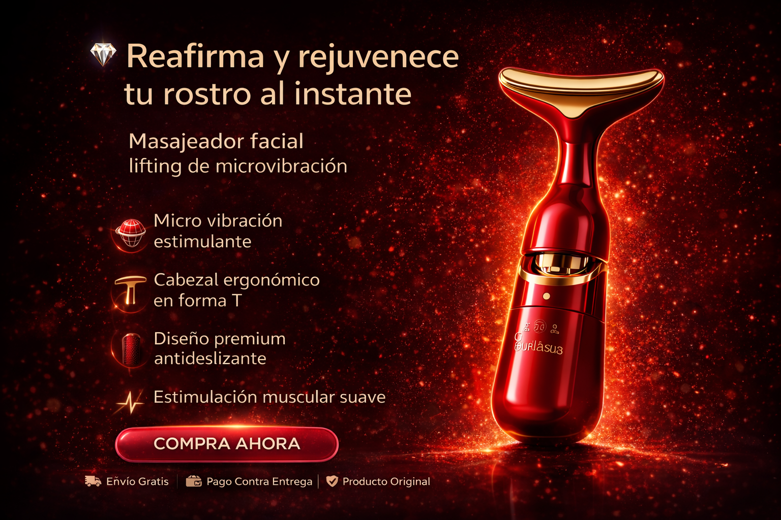 Masajeador Facial 3 En 1
